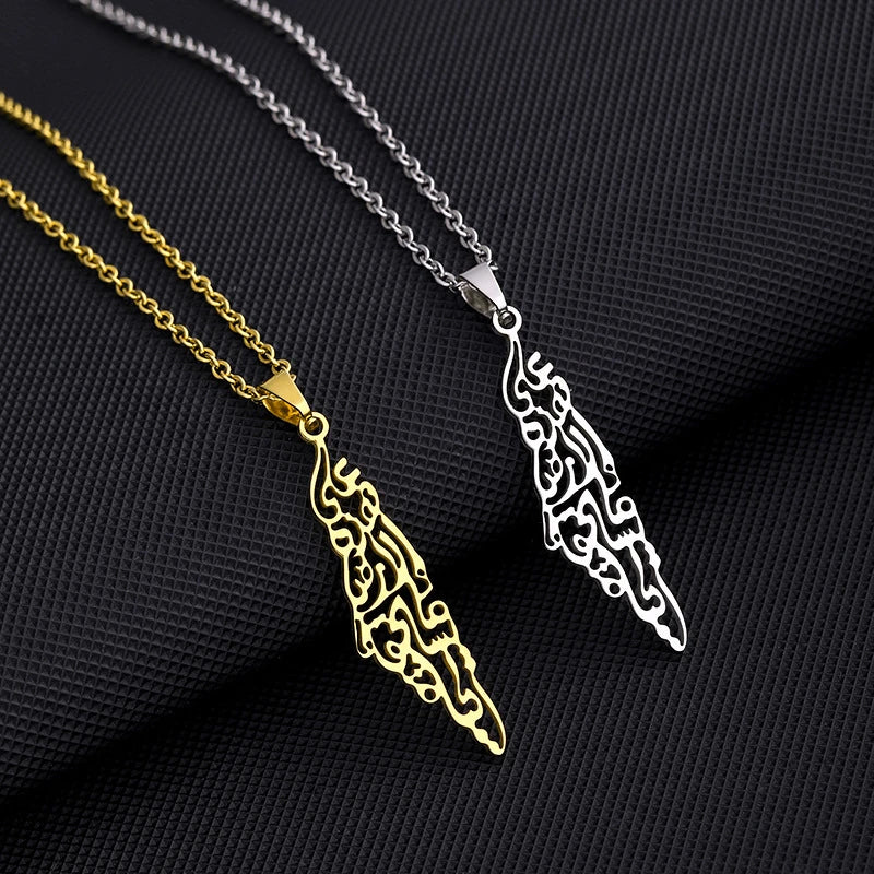 Palestine Pendant Chain Necklaces
